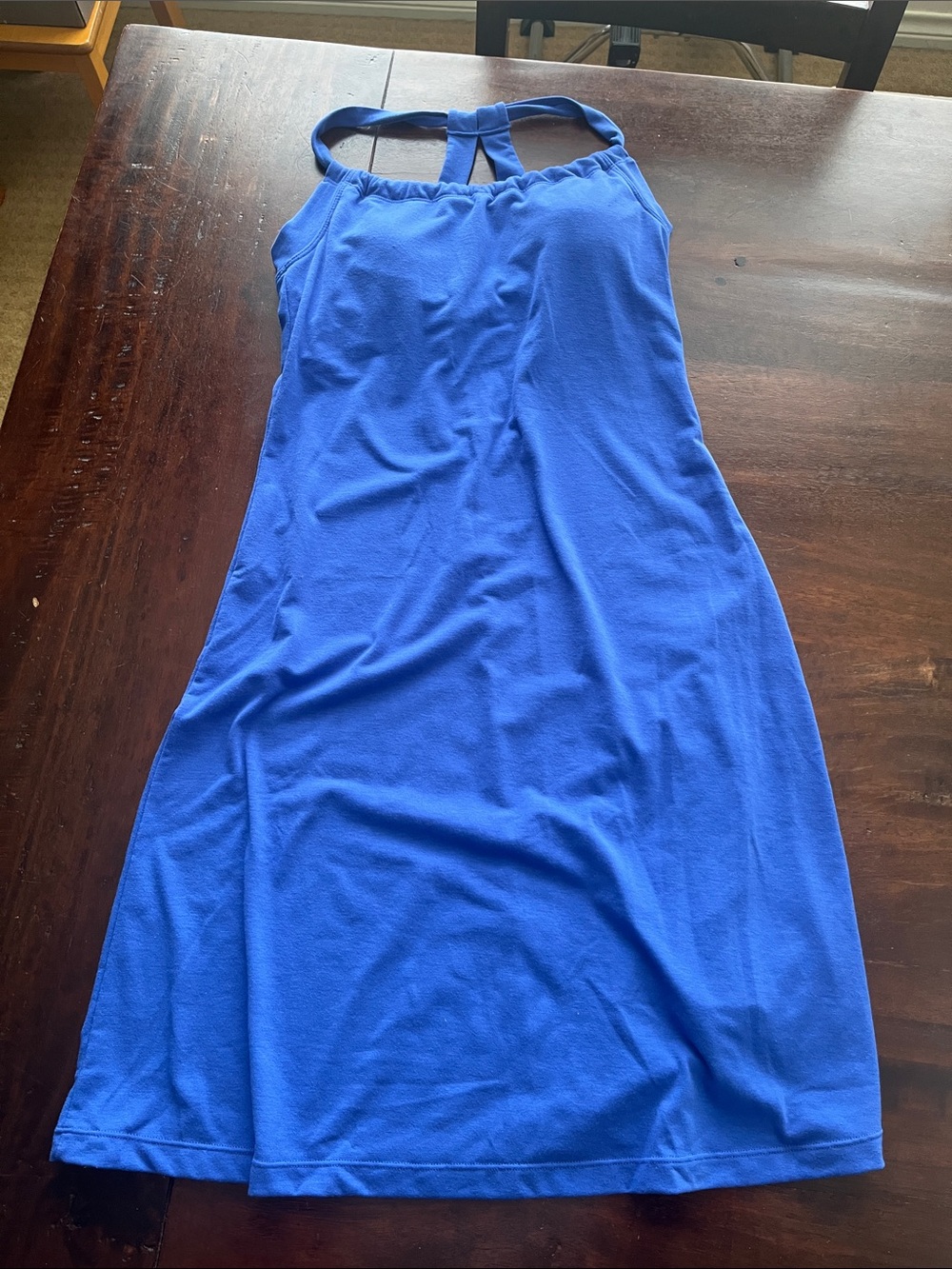 Prana Blue Strappy Tank Top Dress